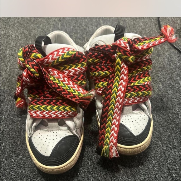Lanvin Shoes - Lanvin Multicolor Zigzag Sneakers